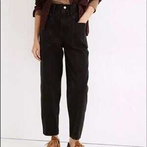 Madewell Pull-On Balloon Jeans in Hobson Wash: Paperbag Edition, Size Medium